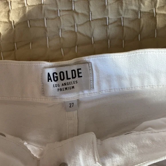 white agolde jeans - Picture 2 of 3